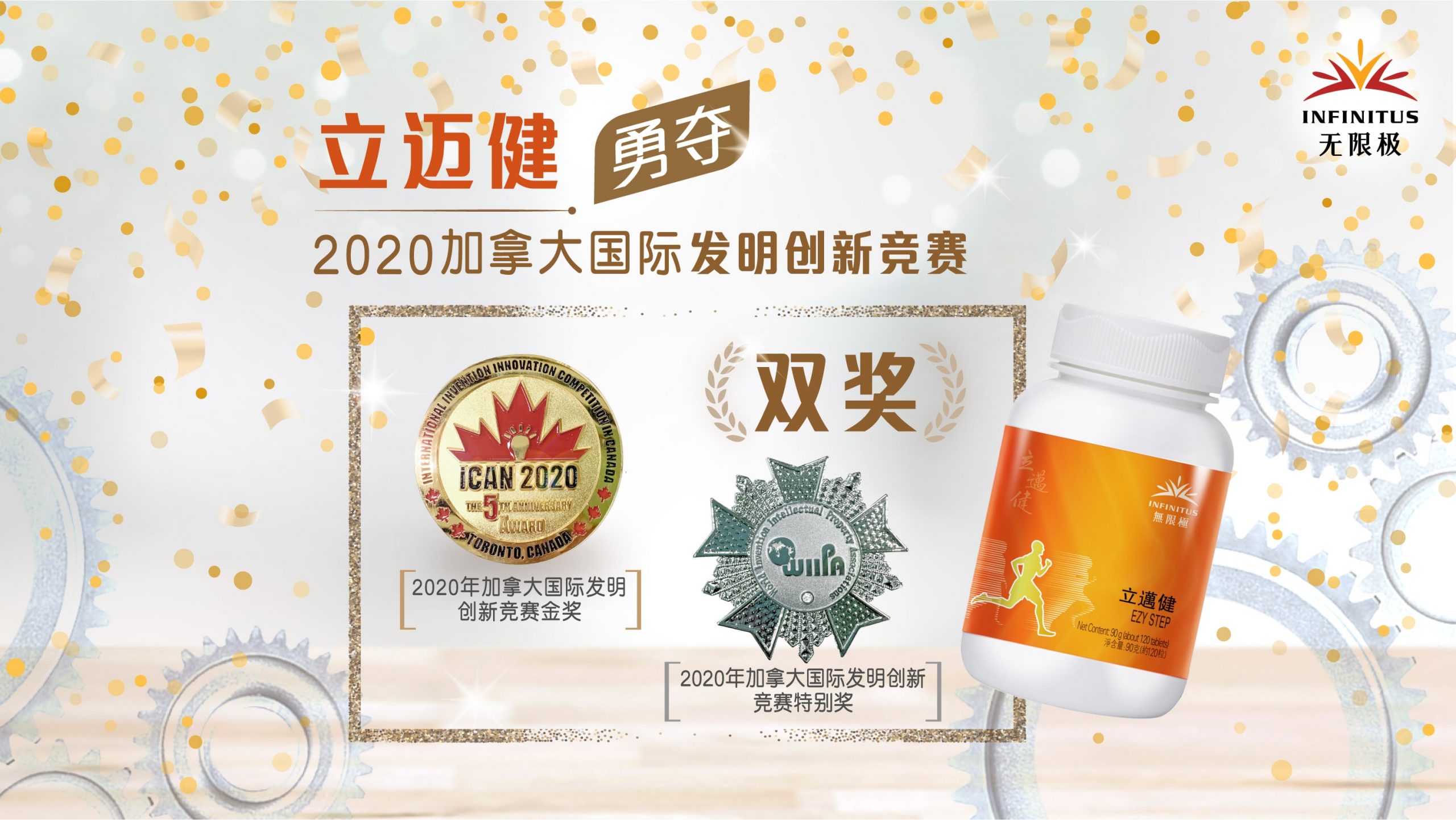 立迈健获2020年加拿大国际发明创新竞赛金奖和特别奖